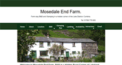 Desktop Screenshot of mosedaleendfarm.co.uk