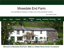 Tablet Screenshot of mosedaleendfarm.co.uk